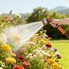 image:imageVEVOR Garden Hose 75 ft 58 Heavy Duty 4Layer Rubber Water Hose 150PSI Working amp 600PSI Burst Flexible amp Nonkink Outdoor Waterhose with 34 Fitting Lightweight Hoses for Gardening Cleaning200 ft with 10Pattern Nozzle