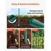 image:imageVEVOR Garden Stakes 25 Pack 7087 inch Plastic Coated Metal Tomato Stakes Garden Sticks for Plants Support with Pointed End and NonSlip Bumps for Growing Climbing Plants Outdoor Vegetables18m11mm