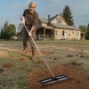 image:imageVEVOR Lawn Leveling Rake 36x10 Level Lawn Tool HeavyDuty Lawn Leveler with 78 Steel Extended Handle Yard Leveling Rake Suit for Garden Golf Lawn Farm103684in with Roller