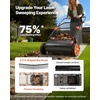 image:imageVEVOR Push Lawn Sweeper 26 in Leaf amp Grass Collector with 7 cu ft Hopper Bag Adjustable Brush Height amp Spinning Brushes Heavy Duty Yard Sweeper with Rubber Wheels for Leaves Grass Cleanup26 inch Replacement Brush