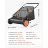 image:imageVEVOR Push Lawn Sweeper 26 in Leaf amp Grass Collector with 7 cu ft Hopper Bag Adjustable Brush Height amp Spinning Brushes Heavy Duty Yard Sweeper with Rubber Wheels for Leaves Grass Cleanup26 inch Upgraded Version