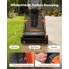 image:imageVEVOR Push Lawn Sweeper 26 in Leaf amp Grass Collector with 7 cu ft Hopper Bag Adjustable Brush Height amp Spinning Brushes Heavy Duty Yard Sweeper with Rubber Wheels for Leaves Grass Cleanup26 inch Upgraded Version