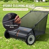 image:imageVEVOR Push Lawn Sweeper 26 in Leaf amp Grass Collector with 7 cu ft Hopper Bag Adjustable Brush Height amp Spinning Brushes Heavy Duty Yard Sweeper with Rubber Wheels for Leaves Grass Cleanup26 inch Classic