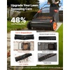 image:imageVEVOR Push Lawn Sweeper 26 in Leaf amp Grass Collector with 7 cu ft Hopper Bag Adjustable Brush Height amp Spinning Brushes Heavy Duty Yard Sweeper with Rubber Wheels for Leaves Grass Cleanup30 inch Upgraded Version