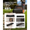 image:imageVEVOR Push Lawn Sweeper 26 in Leaf amp Grass Collector with 7 cu ft Hopper Bag Adjustable Brush Height amp Spinning Brushes Heavy Duty Yard Sweeper with Rubber Wheels for Leaves Grass Cleanup26 inch Upgraded Version