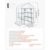 image:imageVEVOR Walkin Greenhouse 54 x 811 x 772 Greenhouse for Outdoors with Windows PE Cover 2 Tiers 14 Shelves RollUp Zipper Door Walk in Green House Portable Plant Garden Hot House for BackyardClear