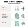 image:imageVEVOR Walkin Greenhouse 54 x 811 x 772 Greenhouse for Outdoors with Windows PE Cover 2 Tiers 14 Shelves RollUp Zipper Door Walk in Green House Portable Plant Garden Hot House for BackyardGreen