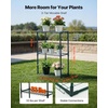 image:imageVEVOR Walkin Greenhouse 54 x 811 x 772 Greenhouse for Outdoors with Windows PE Cover 2 Tiers 14 Shelves RollUp Zipper Door Walk in Green House Portable Plant Garden Hot House for BackyardGreen