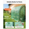 image:imageVEVOR Walkin Greenhouse 54 x 811 x 772 Greenhouse for Outdoors with Windows PE Cover 2 Tiers 14 Shelves RollUp Zipper Door Walk in Green House Portable Plant Garden Hot House for BackyardGreen