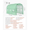 image:imageVEVOR Walkin Greenhouse 54 x 811 x 772 Greenhouse for Outdoors with Windows PE Cover 2 Tiers 14 Shelves RollUp Zipper Door Walk in Green House Portable Plant Garden Hot House for BackyardGreen