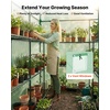 image:imageVEVOR Walkin Greenhouse 54 x 811 x 772 Greenhouse for Outdoors with Windows PE Cover 2 Tiers 14 Shelves RollUp Zipper Door Walk in Green House Portable Plant Garden Hot House for BackyardGreen