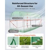 image:imageVEVOR Walkin Greenhouse 54 x 811 x 772 Greenhouse for Outdoors with Windows PE Cover 2 Tiers 14 Shelves RollUp Zipper Door Walk in Green House Portable Plant Garden Hot House for BackyardGreen