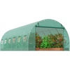 image:imageVEVOR Walkin Tunnel Greenhouse 194x97x74 ft Hoop House Greenhouse Tunnel Plant Hot House with Galvanized Steel Frame Green PE Cover Swing Door and 12 Rollup Windows for OutdoorGreen
