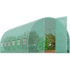 image:imageVEVOR Walkin Tunnel Greenhouse 194x97x74 ft Hoop House Greenhouse Tunnel Plant Hot House with Galvanized Steel Frame Green PE Cover Swing Door and 12 Rollup Windows for OutdoorGreen