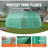 image:imageVEVOR Walkin Tunnel Greenhouse 194x97x74 ft Hoop House Greenhouse Tunnel Plant Hot House with Galvanized Steel Frame Green PE Cover Swing Door and 12 Rollup Windows for OutdoorGreen