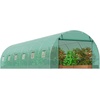 image:imageVEVOR Walkin Tunnel Greenhouse 194x97x74 ft Hoop House Greenhouse Tunnel Plant Hot House with Galvanized Steel Frame Green PE Cover Swing Door and 12 Rollup Windows for OutdoorGreen