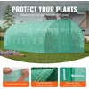 image:imageVEVOR Walkin Tunnel Greenhouse 194x97x74 ft Hoop House Greenhouse Tunnel Plant Hot House with Galvanized Steel Frame Green PE Cover Swing Door and 12 Rollup Windows for OutdoorGreen
