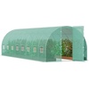 image:imageVEVOR Walkin Tunnel Greenhouse 194x97x74 ft Hoop House Greenhouse Tunnel Plant Hot House with Galvanized Steel Frame Green PE Cover Swing Door and 12 Rollup Windows for OutdoorGreen