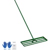 image:imageVEVOR Lawn Leveling Rake 36x10 Level Lawn Tool HeavyDuty Lawn Leveler with 78 Steel Extended Handle Yard Leveling Rake Suit for Garden Golf Lawn Farm36x10