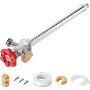 image:imageVEVOR Frost Proof Yard Hydrant 524FT FreezeProof Outdoor Faucet with 36 Bury Depth 34 NPT Pipe Connection Lever Handle  Handwheel No Lead Freezeless Hydrant for Yard Garden Farm IrrigationTraditional