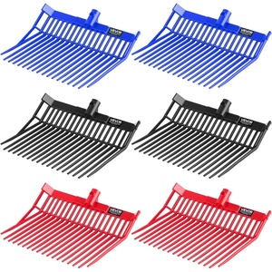 image:imageVEVOR Garden Fork 4Tine Gardening Pitchfork with Fiberglass Handle 45 in Heavy Duty Digging Fork with Y Grip Forged Steel Spading Fork for Hay Potato Composting Transplanting Aeration18 Angled Tines