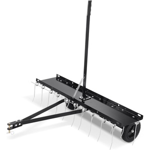 image:imageVEVOR PullBehind Thatch Remover 60 Width 3Point Dethatcher Equipped with 32 Durable Steel Prongs TractorCompatible 3Point Hitch Garden Rake Ideal for Soil Preparation and Grass Maintenance40 Tow Behind Dethatcher