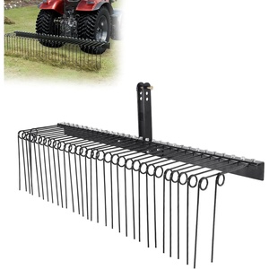 image:imageVEVOR PullBehind Thatch Remover 60 Width 3Point Dethatcher Equipped with 32 Durable Steel Prongs TractorCompatible 3Point Hitch Garden Rake Ideal for Soil Preparation and Grass Maintenance72 Tow Behind Dethatcher