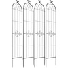 image:imageVEVOR Garden Trellis 87 x 20 inch Rose Trellis 2 Packs Garden Flower Rose Trellises with PowderCoated Finish amp Convenient Locking Design Plant Support Trellises for Flowers Vegetables Roses4 PacksStyle2