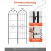 image:imageVEVOR Garden Trellis 87 x 20 inch Rose Trellis 2 Packs Garden Flower Rose Trellises with PowderCoated Finish amp Convenient Locking Design Plant Support Trellises for Flowers Vegetables Roses4 PacksStyle2
