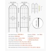 image:imageVEVOR Garden Trellis 87 x 20 inch Rose Trellis 2 Packs Garden Flower Rose Trellises with PowderCoated Finish amp Convenient Locking Design Plant Support Trellises for Flowers Vegetables Roses4 PacksStyle2