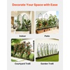 image:imageVEVOR Garden Trellis 87 x 20 inch Rose Trellis 2 Packs Garden Flower Rose Trellises with PowderCoated Finish amp Convenient Locking Design Plant Support Trellises for Flowers Vegetables Roses8 PacksStyle2