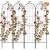 image:imageVEVOR Garden Trellis 87 x 20 inch Rose Trellis 2 Packs Garden Flower Rose Trellises with PowderCoated Finish amp Convenient Locking Design Plant Support Trellises for Flowers Vegetables Roses4 PacksStyle2
