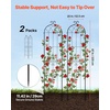 image:imageVEVOR Garden Trellis 87 x 20 inch Rose Trellis 2 Packs Garden Flower Rose Trellises with PowderCoated Finish amp Convenient Locking Design Plant Support Trellises for Flowers Vegetables Roses2 PacksStyle2