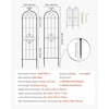 image:imageVEVOR Garden Trellis 87 x 20 inch Rose Trellis 2 Packs Garden Flower Rose Trellises with PowderCoated Finish amp Convenient Locking Design Plant Support Trellises for Flowers Vegetables Roses4 PacksStyle2