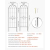 image:imageVEVOR Garden Trellis 87 x 20 inch Rose Trellis 2 Packs Garden Flower Rose Trellises with PowderCoated Finish amp Convenient Locking Design Plant Support Trellises for Flowers Vegetables Roses2 PacksStyle2