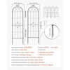 image:imageVEVOR Garden Trellis 87 x 20 inch Rose Trellis 2 Packs Garden Flower Rose Trellises with PowderCoated Finish amp Convenient Locking Design Plant Support Trellises for Flowers Vegetables Roses6 PacksStyle2