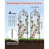 image:imageVEVOR Garden Trellis 87 x 20 inch Rose Trellis 2 Packs Garden Flower Rose Trellises with PowderCoated Finish amp Convenient Locking Design Plant Support Trellises for Flowers Vegetables Roses4 PacksStyle2