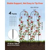 image:imageVEVOR Garden Trellis 87 x 20 inch Rose Trellis 2 Packs Garden Flower Rose Trellises with PowderCoated Finish amp Convenient Locking Design Plant Support Trellises for Flowers Vegetables Roses4 PacksStyle2