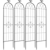 image:imageVEVOR Garden Trellis 87 x 20 inch Rose Trellis 2 Packs Garden Flower Rose Trellises with PowderCoated Finish amp Convenient Locking Design Plant Support Trellises for Flowers Vegetables Roses4 PacksStyle2