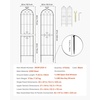 image:imageVEVOR Garden Trellis 87 x 20 inch Rose Trellis 2 Packs Garden Flower Rose Trellises with PowderCoated Finish amp Convenient Locking Design Plant Support Trellises for Flowers Vegetables Roses4 PacksStyle2