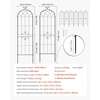 image:imageVEVOR Garden Trellis 87 x 20 inch Rose Trellis 2 Packs Garden Flower Rose Trellises with PowderCoated Finish amp Convenient Locking Design Plant Support Trellises for Flowers Vegetables Roses8 PacksStyle2