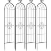 image:imageVEVOR Garden Trellis 87 x 20 inch Rose Trellis 2 Packs Garden Flower Rose Trellises with PowderCoated Finish amp Convenient Locking Design Plant Support Trellises for Flowers Vegetables Roses4 PacksStyle2