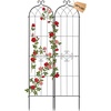 image:imageVEVOR Garden Trellis 87 x 20 inch Rose Trellis 2 Packs Garden Flower Rose Trellises with PowderCoated Finish amp Convenient Locking Design Plant Support Trellises for Flowers Vegetables Roses2 PacksStyle2