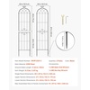 image:imageVEVOR Garden Trellis 87 x 20 inch Rose Trellis 2 Packs Garden Flower Rose Trellises with PowderCoated Finish amp Convenient Locking Design Plant Support Trellises for Flowers Vegetables Roses2 PacksStyle2