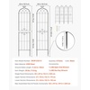 image:imageVEVOR Garden Trellis 87 x 20 inch Rose Trellis 2 Packs Garden Flower Rose Trellises with PowderCoated Finish amp Convenient Locking Design Plant Support Trellises for Flowers Vegetables Roses6 PacksStyle2