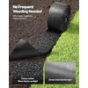 image:imageVEVOR Rubber Mulch Mat Roll 4 Rolls 120 x 45 in Recycled Rubber Permanent Mulch Edging Border NaturalLooking Flower Barrier with Stakes 05 in Thick Cuttable Garden Edgings for Landscaping4packs