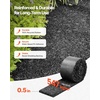 image:imageVEVOR Rubber Mulch Mat Roll 4 Rolls 120 x 45 in Recycled Rubber Permanent Mulch Edging Border NaturalLooking Flower Barrier with Stakes 05 in Thick Cuttable Garden Edgings for Landscaping4packs