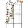 image:imageVEVOR Garden Trellis 87 x 20 inch Rose Trellis 2 Packs Garden Flower Rose Trellises with PowderCoated Finish amp Convenient Locking Design Plant Support Trellises for Flowers Vegetables Roses2 PacksStyle2