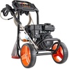 image:imageVEVOR Gas Pressure Washer 2900 PSI and 185 Max GPM Upgrade Aluminum Pump with Spray Gun and Wand 4 Nozzle Set Low Profile Power Washer for Cars Fences Driveways Homes Patios Furniture