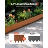 image:imageVEVOR Steel Landscape Edging 10 Packs 40 x 45 in WeatherResistant amp PreRust Metal Landscape Edging Bendable Garden Edging Border Heavy Duty Lawn Edging Flower Bed Yard Pathway DividerUpgraded versionRipple Spike